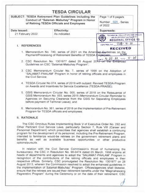 RM NO. 024, S. 2024 – SUBMISSION OF TRANSITION PLAN .